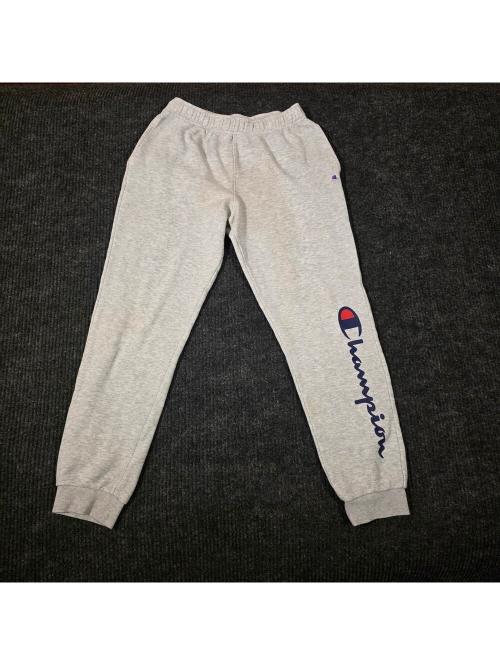 Champion Gray Sweatpants with Logo Print Size L